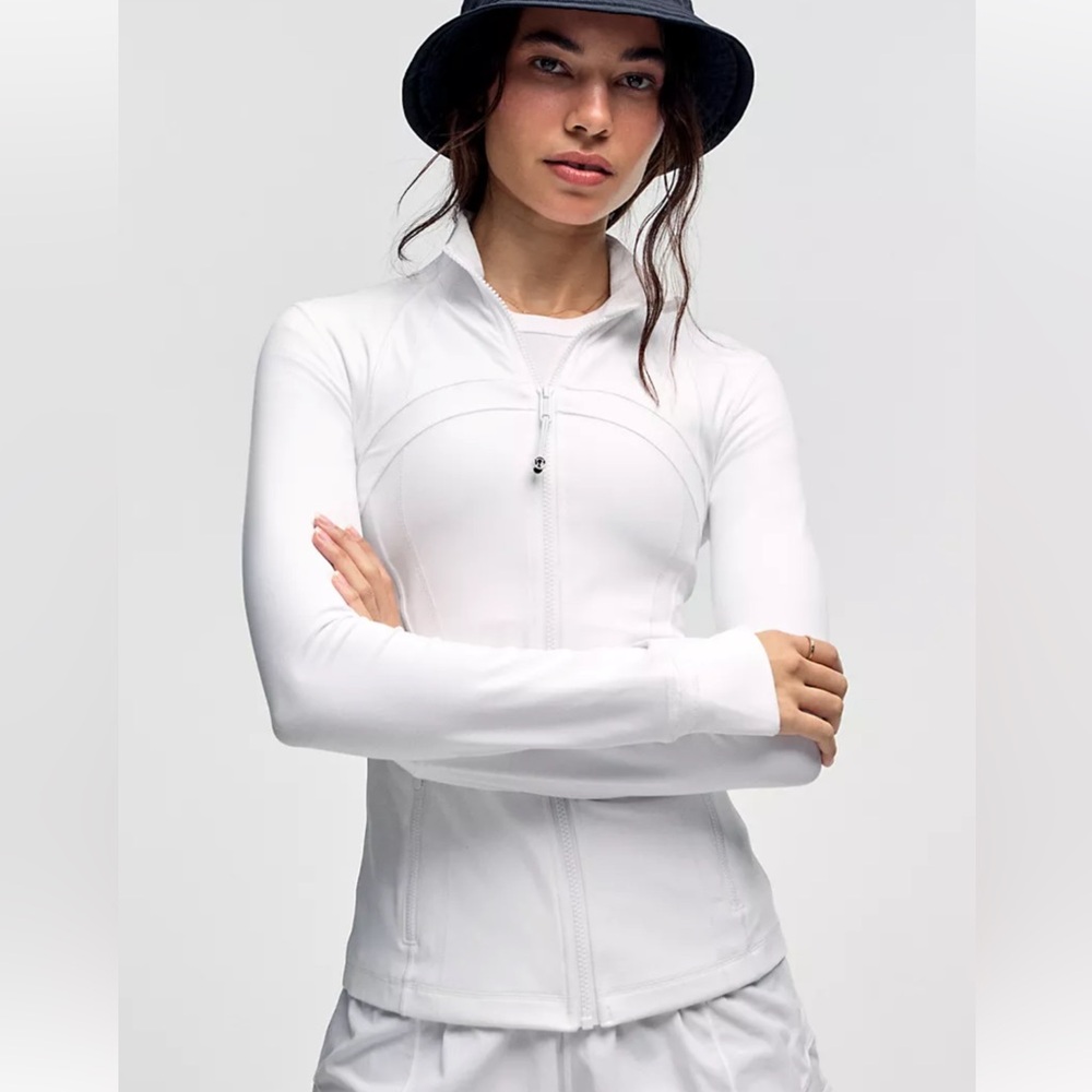 NWT lululemon White Define Jacket in Luon size 8